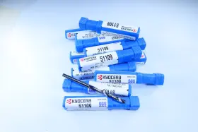 51109 Kyocera Lot 15 Pcs New 9/64 Inch Sgs 2 Flute Solid Carbide Drills Tools