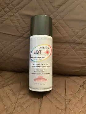 Mlbt100.12 Laser Bond Laserbond 100 Aerosol Black Marking Spray -lbt100 12 Oz