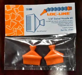 41481 Loc-line 1/4 Inch Swivel Nozzle 40 Fits Part No. 2 Pieces