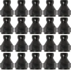 49432-blk Lockwood Products Inc. 49432blk 3/8 Inch Black Flare Nut Adapters For 1/4 System 20pcs Loc-line Usa