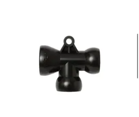 59875-blk Lockwood Products Inc. 59875blk 1/2 Inch Black T Fittings - Pack Of 5 Loc-line Usa