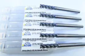 18716 M.a. Ford Lot 5 Pcs M.a.ford 3/16 Inch Variable Helix Solid Carbide Altima Blaze End Mills