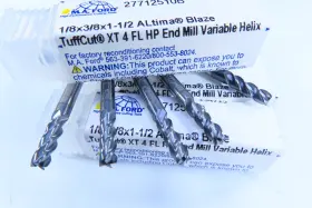 Edp-18702 M.a. Ford Lot 5 Pcs M.a.ford 1/8 Inch Variable Helix Solid Carbide Altima Blaze End Mills