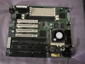 Gmb-p571ps-v0 Magitronic A-p596jt2-a Vintage Dtk Motherboard With Pentium Mmx Cpu