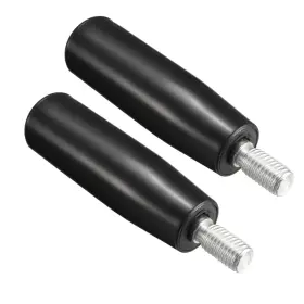 Metallixity 641832066613 2pcs Revolving Handwheel Machine Handle Male Threaded Stem For Milling Machinery
