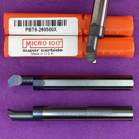 Pbt6-260500x Micro 100 Carbide Boring Tool-top Rake Chipbreaker Altin Machinist