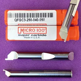 Qfgc3-250-040-050 Micro 100 Qfgc3 -250-040-050 Carbide Face Grooving Bar Woc .040 Inch Machinist