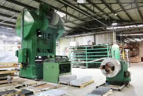 S2-300-60-54 Minster Stamping Press And Feed Line 16 Inch Stroke 300ton