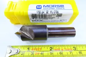 25588 Morse New Cutting Tools 3/4 Inch Hss Bur 82 Degree Countersink Chamfering Burr