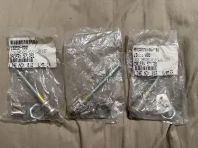 10292-000 National Carwash Lot Of 3 Threaded Screw Extension Lock W. 2 Keys 4 Inch X 5/16
