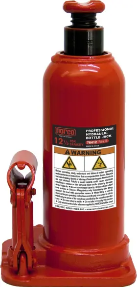76412a Norco Professional Lifting Equipment Heavy Duty 12 Ton Standard Bottle Jack