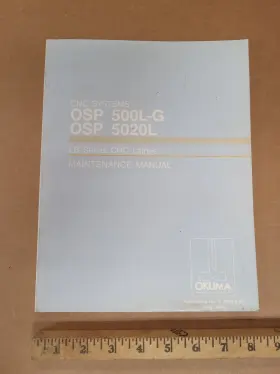 2805-e-r3 Okuma Osp 500l-g 5020l Maintenance Manual Publication No. K
