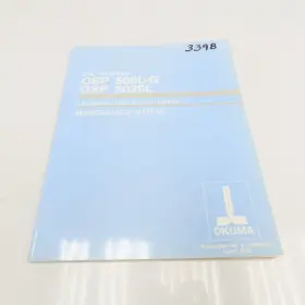 K2805-e-r4 Okuma Osp 500l-g 5020l Lb Series Lnc 8 Maintenance Manual