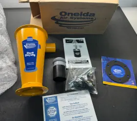Axd001002 Oneida Air Systems Heavy-duty Dust Deputy 2 Inch Diy Cyclone Separator Yellow Nos