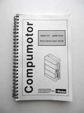 88-018467-01 Parker Compumotor Oem770t Oem770sc Servo Drive User Guide Manual