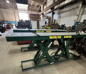 2710043 Pentalift Dual 2ft X 10ft Scissor Lift Tables 5000 Lb Each