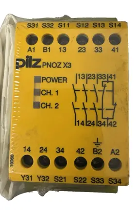 774310 Pilz Relay Pnoz X3 24vac 24vdc 3n/o 1n/c New