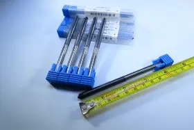 Rcm3513 Redline Tools Lot 5 New 1/4 Inch 90 Degree Solid Carbide Long 4 Chamfer End Mills