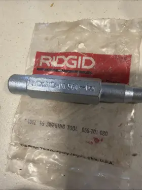52435 Rigid Swaging Tool Cat No. Model 564 1/2 Inch Zinc Plated