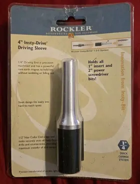 59979 Rockler 4 Inch Insty-drive Drive Sleeve
