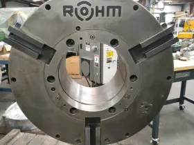 630-3-325 Rohm 26.75 Inch Lve Es Extended Stroke Air Chuck 12.8 Bore 900 Rpm