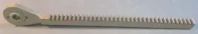 1.010.04.2.059.01 Rovema Gear Rack 23/32 Inch Face W 16-1/2 L 13/16 Thk Offset