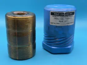 19076-2 Rsvp Tooling Inc Ra-45 2k Thread Rolls 1-3/8 Inch - 1-7/16 X 12 Unused Stock
