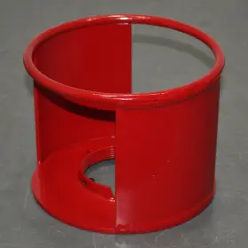 Cc2fos-13 Saftcart Gas Cylinder Collar Guard 3-1/2 Inch Threads Hiviz Red Steel