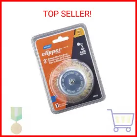 70184609152 Saint-gobain Abrasives Inc Norton Wire Brush Clipper 3 Inch Cup For Angle Grinder Coated Brass Bru