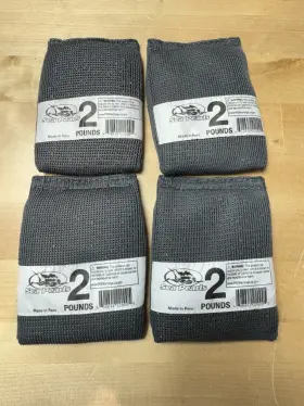 548013 Sea Pearls 4 Qty - Soft Mesh Scuba Dive Weights Grey-2lb 8 Lbs Total Lot