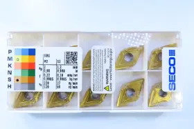 Dnmg150408-mf1 Seco Dnmg432-mf1 Cp200 New Box 10 Pcs Lathe Carbide Inserts
