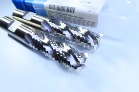 N71203 Seco Lot 2 Pcs Cobalt Roughing End Mill Hsco Milling Rougher Lathe M42 Tools