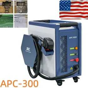 Apc-300 Sfx Pulse Laser Cleaning Machine For Wood Metal Paint Rust Oil Removal