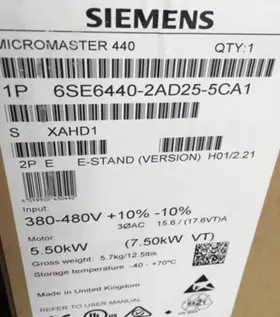 6se6440-2ad25-5ca1 Siemens New 6se6 440-2ad25-5ca1 Inverter