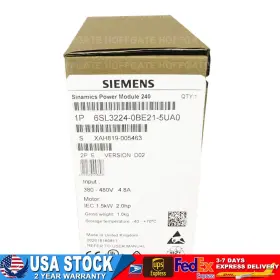 6sl3224-0be21-5ua0 Siemens New 6sl3 224-0be21-5ua0 G120 Pm 240 Power Module