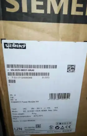 6sl3225-0be31-8aa0 Siemens New Sinamics Power Module 6sl32250be318aa0