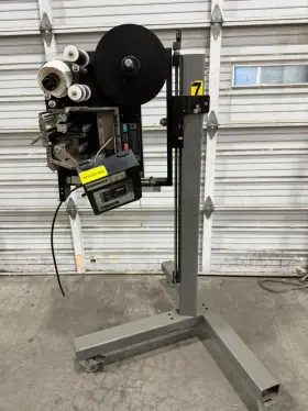 Pa4000 Southern California Packaging Equipment Automated Labeling System With Zebra 110pax4 Printer For Parts