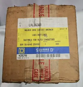 Lal36300 Square D 300a 3-pole Circuit Breaker Sealed Nos