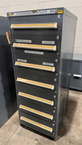 Rp3502al Stanley Vidmar 7 Drawer Narrow Cabinet - Lmc 51658