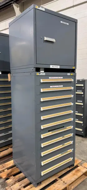 Sep3062al Stanley Vidmar 11 Drawer Cabinet With Top-mounted - Lmc #51640