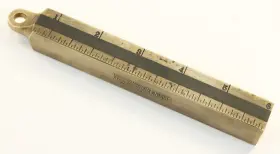 515e Starrett 3/4 Inch Square Plumb Bob 6 Brass Usa 6in