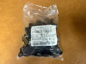Stockcap 337430 0.750 Inch X Black S Cap 100 Ct