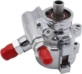 Tk202510063 Takpart Chrome Power Steering Pump Remote Reservoir Gm Type 2 Style Compatible For Ch