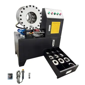 057133 Techtongda Hose Crimper Hydraulic Crimping Shrinking Machine High Pressure 6-51mm 220v