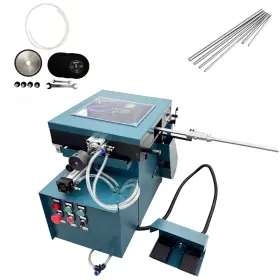 56-057140da Techtongda 110v Waterproof Type Pneumatic Ejector Pin Cutting Machine 400mm Pipe Cutter