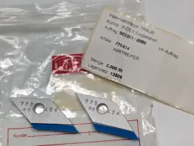 775424 Traub Eitec Lot Of 2 New Index Corp. Ks Scraper Wipers Part#