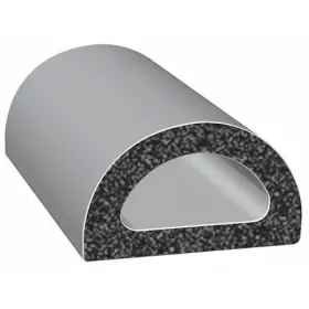 X109bt-25 Trim-lok Rubber Seal D-shaped 0.63 Inch W X 25 Ft