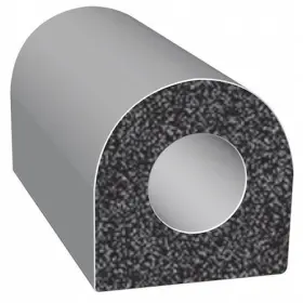 X1458ht-100 Trim-lok Rubber Seal D-shaped 0.75 Inch W X 100 Ft
