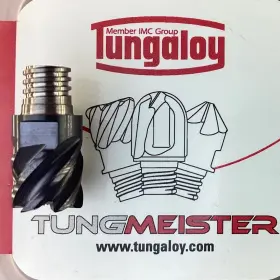 Tungaloy Vee037l27r015-u06s06 1pc Vee037l27r015 Carbide 6 Flute End 3/8milling Head Ah725 Machinist