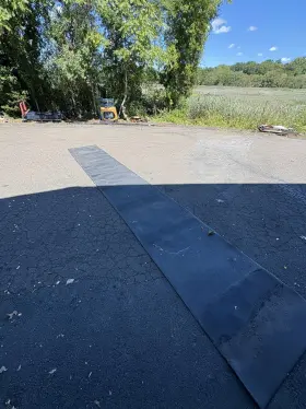 20x3ftx3 U-line H-2022bl 20x3ftx3/8 Inch Anti Fatigue Floor Mat - Black Assembly Foam